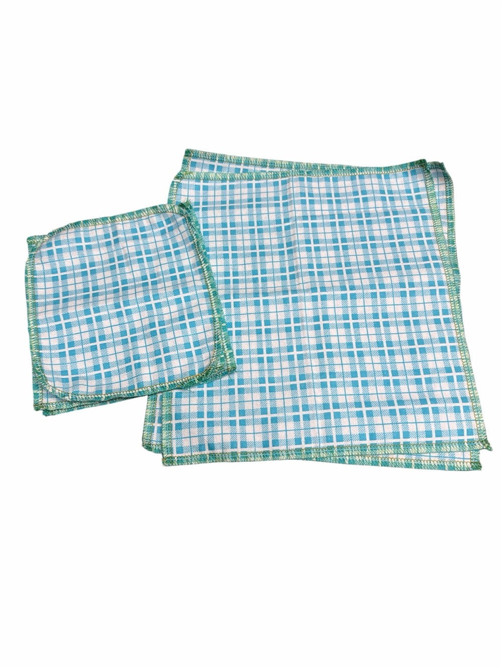 Hand Crafted 2 Reusable Paper Towels & 3 Wash Cloths Set 5 Pieces
